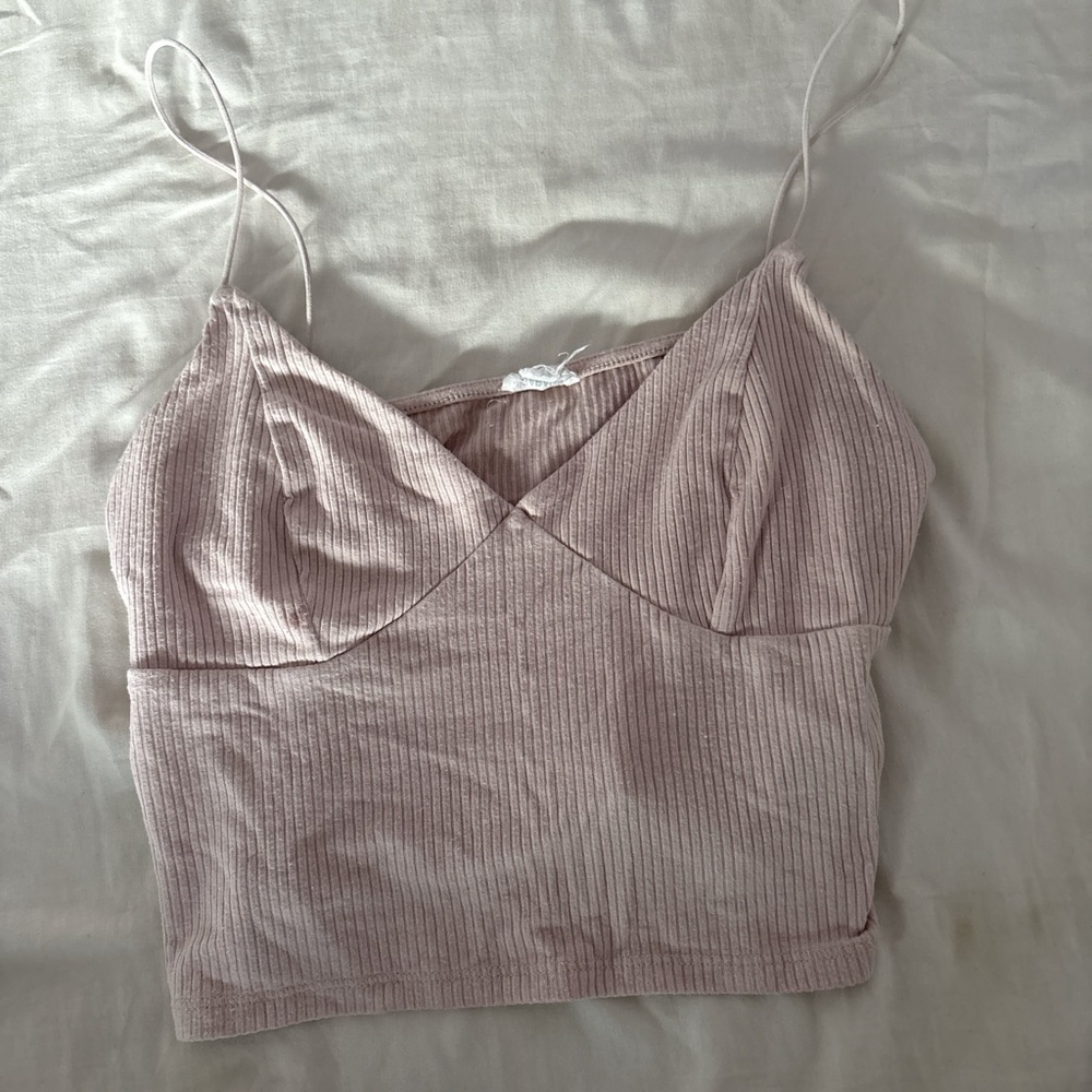 Garage Mauve Ribbed Camisole Top